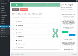Page screenshot: Floating Links