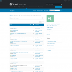 Page screenshot: Floating Links → Support Forum