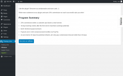 Page screenshot: Floating Links → Affiliation