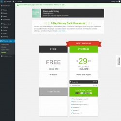 Page screenshot: Floating Links → Upgrade  ➤