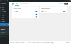 Page screenshot: Floating links & social icons → Social Icons