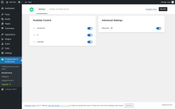 Page screenshot: Floating links & social icons → Social Icons