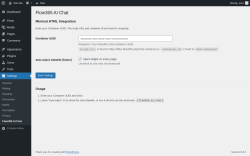 Page screenshot: Settings &rarr; Flow365 AI Chat