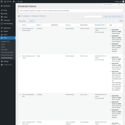 Page screenshot: Tools → Scheduled Actions