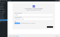 Page screenshot: FluentCommunity