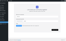 Page screenshot: FluentCommunity