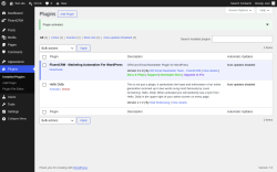 Page screenshot: Plugins &lsaquo; Test site &mdash; WordPress
