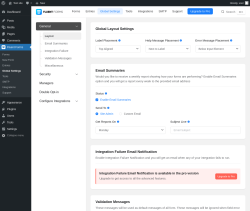 Page screenshot: Fluent Forms &rarr; Global Settings