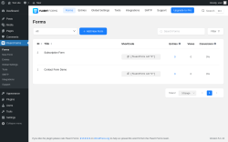 Page screenshot: Fluent Forms