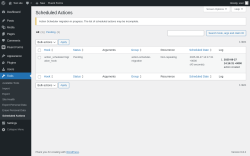 Page screenshot: Tools → Scheduled Actions