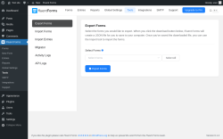 Page screenshot: Fluent Forms → Tools