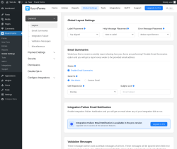 Page screenshot: Fluent Forms &rarr; Global Settings