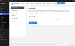 Page screenshot: Fluent Forms &rarr; Tools