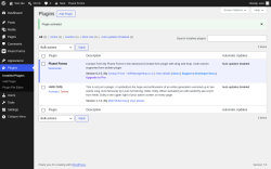 Page screenshot: Plugins &lsaquo; Test site &mdash; WordPress