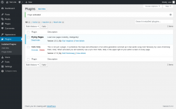 Page screenshot: Plugins ‹ Test site — WordPress