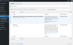 Page screenshot: Plugins ‹ Test site — WordPress