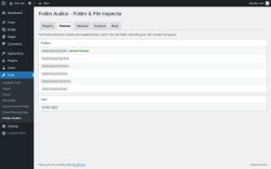 Page screenshot: Tools &rarr; Folder Auditor &rarr; Themes