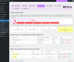 Page screenshot: Tools &rarr; Folder Auditor &rarr; 
        
        Plugins    