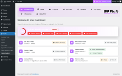 Page screenshot: Folder Auditor &lsaquo; Test site &mdash; WordPress
