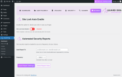 Page screenshot: Guard Dog &rarr; Settings