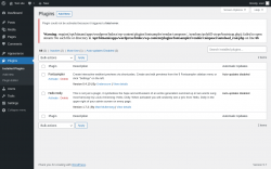 Page screenshot: Plugins &lsaquo; Test site &mdash; WordPress