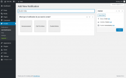 Page screenshot: FooBar → Add Notification