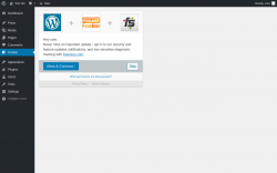 Page screenshot: ‹ Test site — WordPress