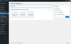 Page screenshot: FooBar → Add Notification