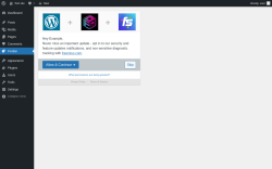 Page screenshot: ‹ Test site — WordPress