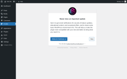 Page screenshot: ‹ Test site — WordPress