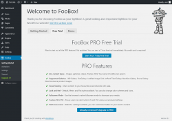 Page screenshot: FooBox &rarr; 
			Free Trial		