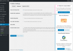 Page screenshot: FooBox &rarr; Settings &rarr; Advanced