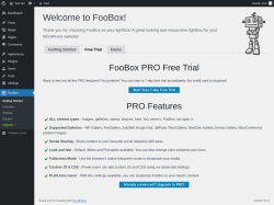 Page screenshot: FooBox &rarr; 
			Free Trial		