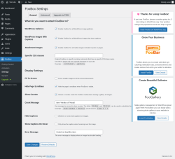 Page screenshot: FooBox &rarr; Settings
