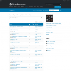 Page screenshot: FooBox &rarr; Support