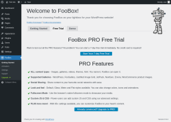 Page screenshot: FooBox &rarr; 
			Free Trial		
