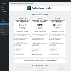 Page screenshot: FooBox &rarr; Upgrade&nbsp;&nbsp;➤