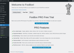 Page screenshot: FooBox &rarr; 
			Free Trial		