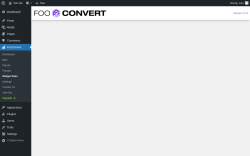 Page screenshot: FooConvert → Widget Stats