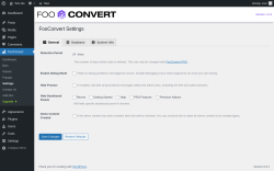 Page screenshot: FooConvert → Settings