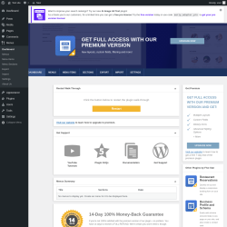 Page screenshot: Menus