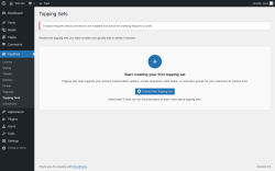 Page screenshot: FoodOrd &rarr; Topping Sets