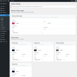 Page screenshot: FoodOrd &rarr; Styling
