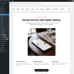 Page screenshot: FoodOrd &rarr; Tipping PRO