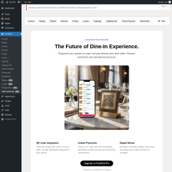 Page screenshot: FoodOrd &rarr; Table Ordering PRO
