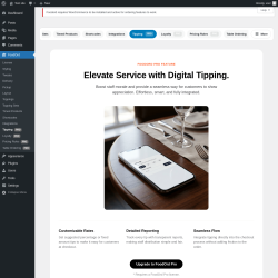 Page screenshot: FoodOrd &rarr; Tipping PRO