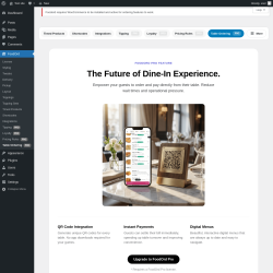 Page screenshot: FoodOrd &rarr; Table Ordering PRO