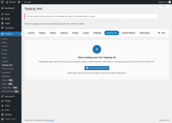 Page screenshot: FoodOrd &rarr; Topping Sets