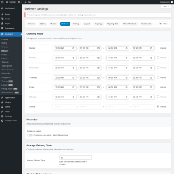 Page screenshot: FoodOrd &rarr; Delivery