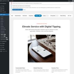 Page screenshot: FoodOrd &rarr; Tipping PRO